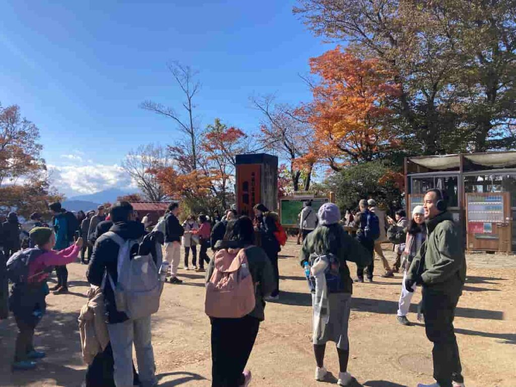 타카오산 정상 사진