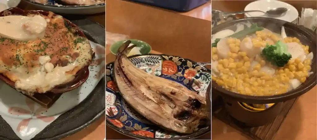 홋카이도 아바시리 이자카야 후카동 ふか丼 메뉴